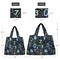 Wrapables Large & Small Foldable Tote Nylon Reusable Grocery Bags, Set of 2, Numbers
